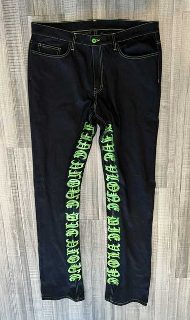 Custom made in inspired vlone jeans hotsell