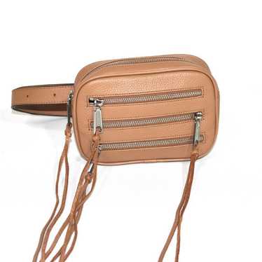 Rebecca Minkoff Tan Leather 3 Zip Belt Bag