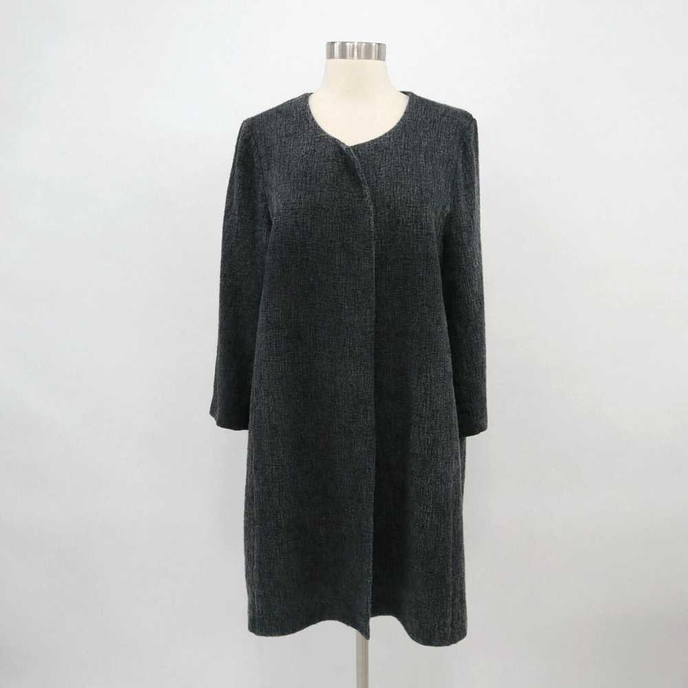 Eileen Fisher Eileen Fisher Gray Open Front Duste… - image 1