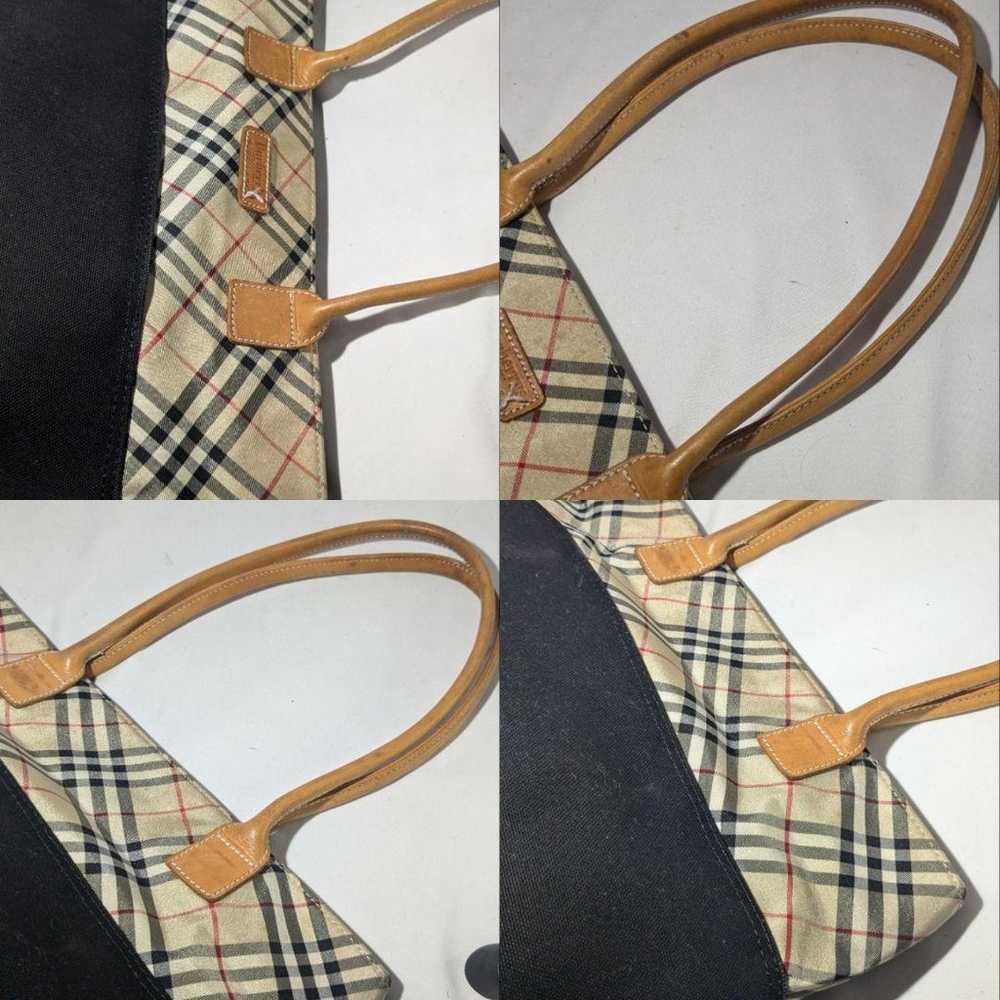 Burberry Blue Label tote bag Nova check nylon cow… - image 10