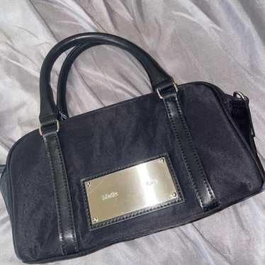 Matin Kim Handbag Black Suede Chain Bag - image 1