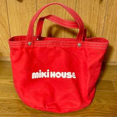 Rare vintage Miki House bucket-style logo tote bag