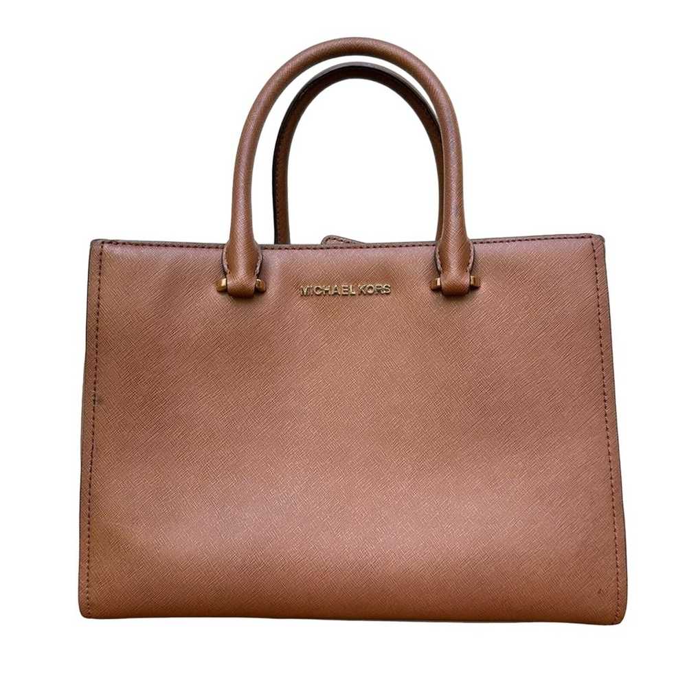 Michael Kors Savannah Leather Tote Bag - image 1