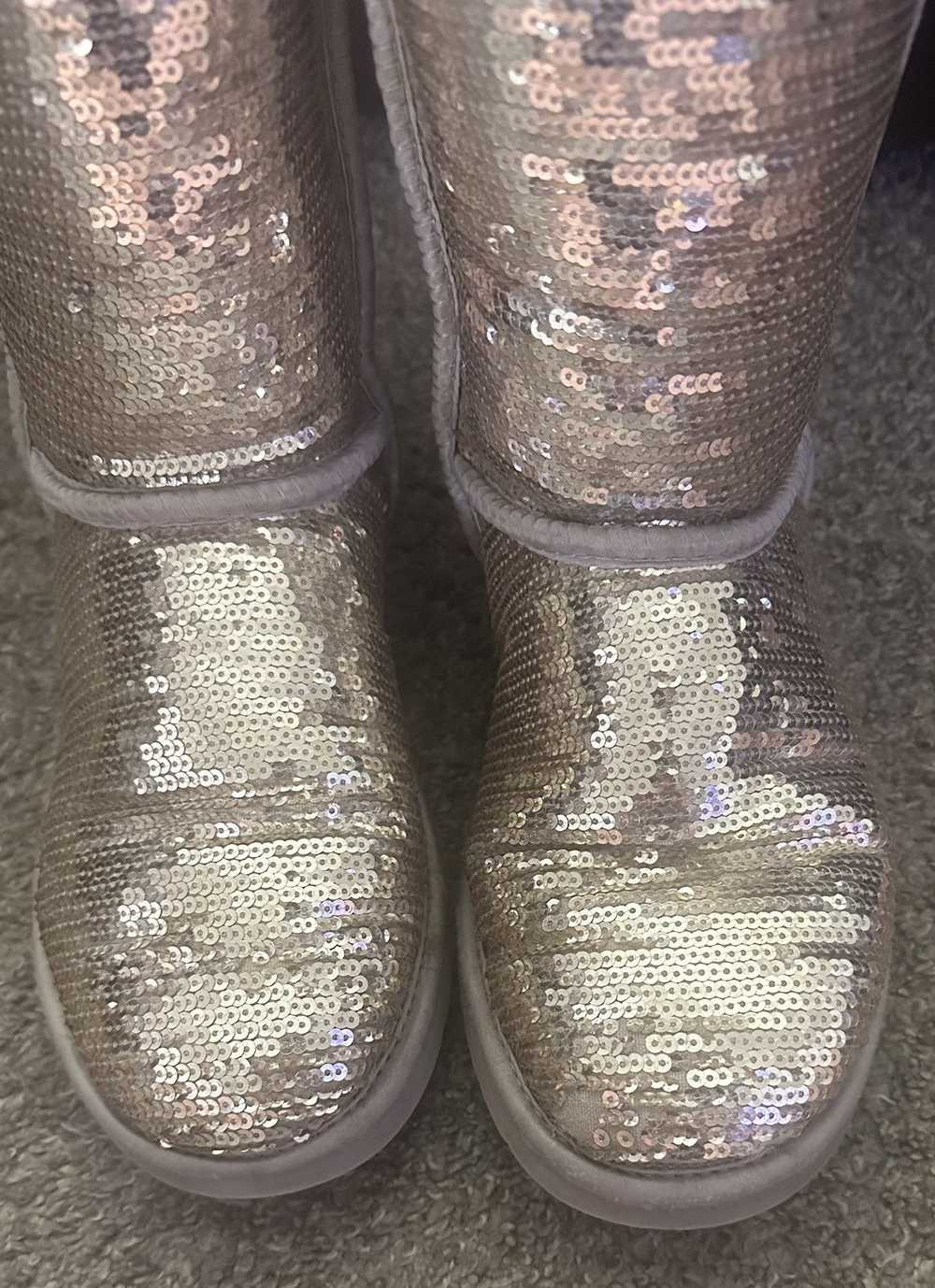 Ugg UGG Australia Gold Sequin Sheepskin Boots - image 12