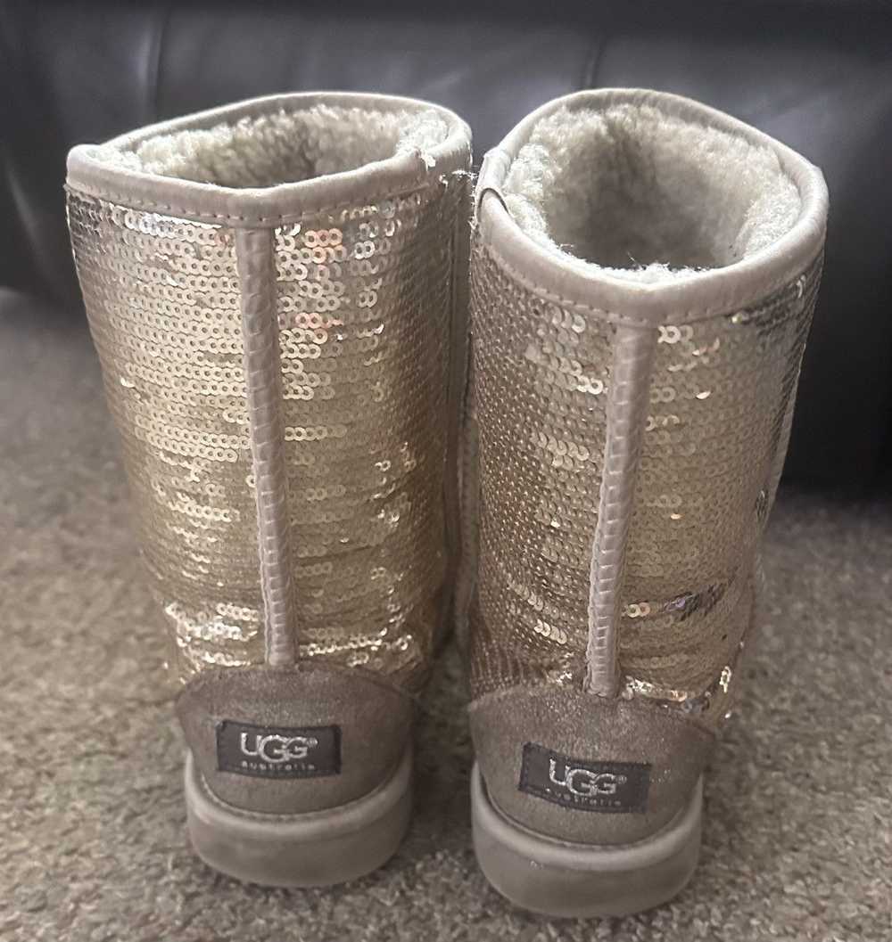 Ugg UGG Australia Gold Sequin Sheepskin Boots - image 3