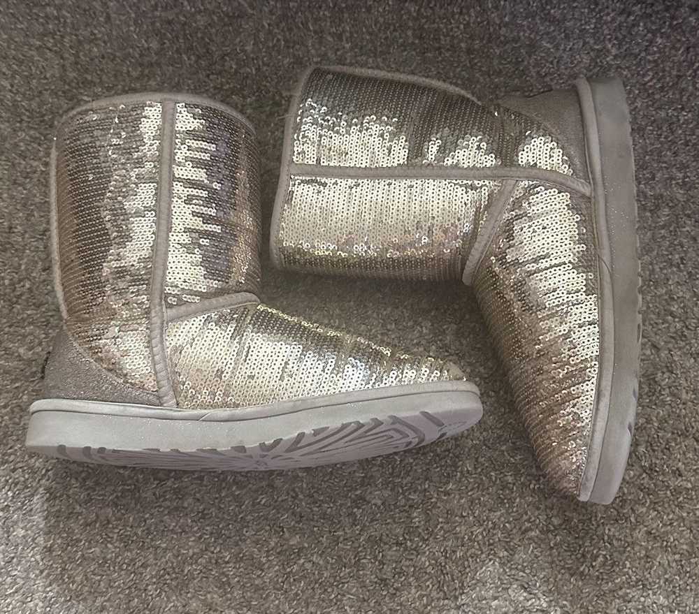 Ugg UGG Australia Gold Sequin Sheepskin Boots - image 7