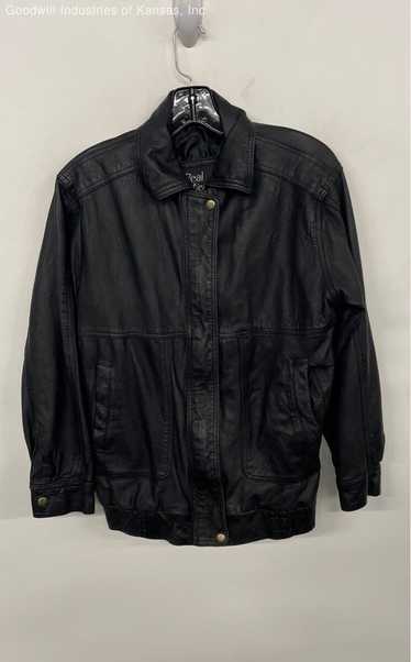 Real Leather Black Jacket - Size S