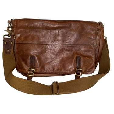 Fossil Messenger Bag Vintage Brown Leather Laptop… - image 1