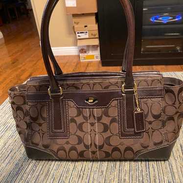 Coach signature hampton handbag