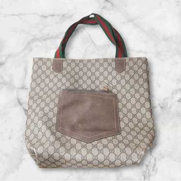 GUCCI GG Supreme Old Sherry Tote Bag