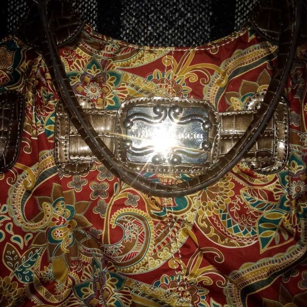 Sienna Ricchi BoHo Floral Print Handbag Satchel P… - image 8