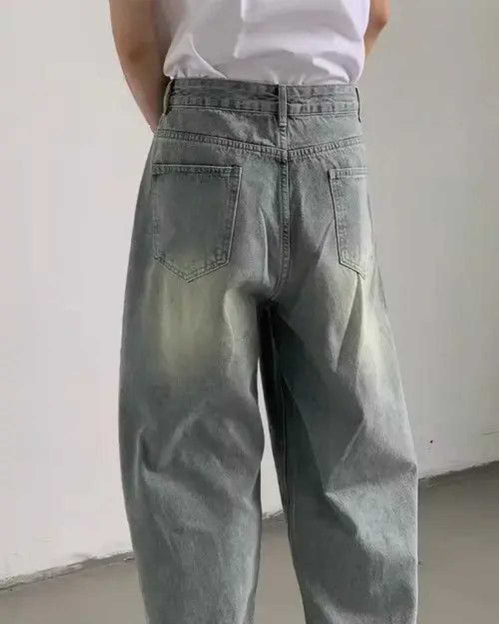 Japanese Brand × Streetwear Faded Wide Leg Jeans - image 2