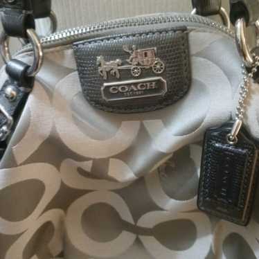 Coach Madison Satin Grey Handbag NWOT - image 1