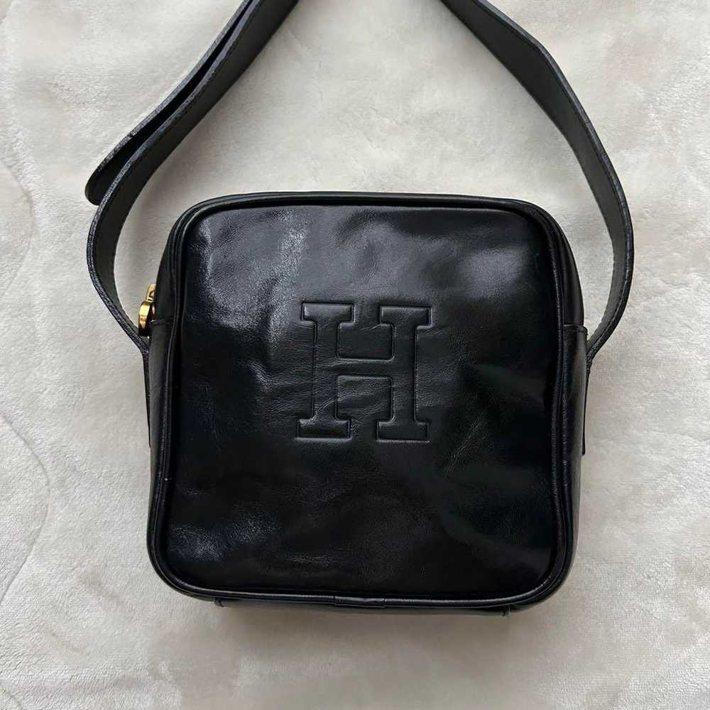 Brand new HIROFU shoulder bag mini leather black - image 2