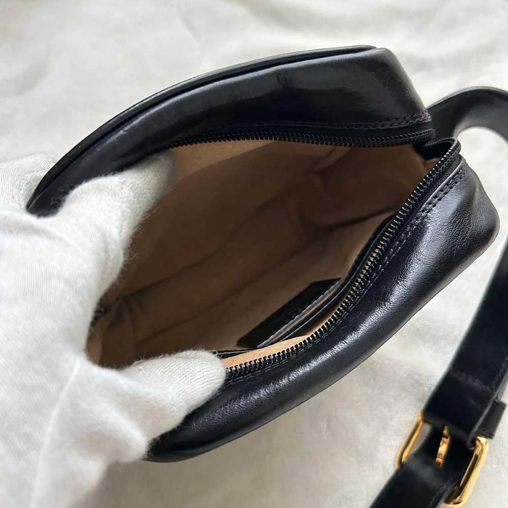 Brand new HIROFU shoulder bag mini leather black - image 8