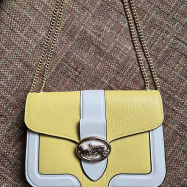 Coach Georgie in Colorblock, yellow and white - image 1