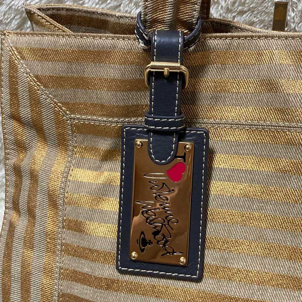 Vivienne Westwood Gold Border Tote Bag Charm - image 2