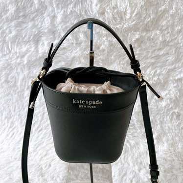 Kate Spade Small Bucket Bag 2way Black Drawstring - image 1