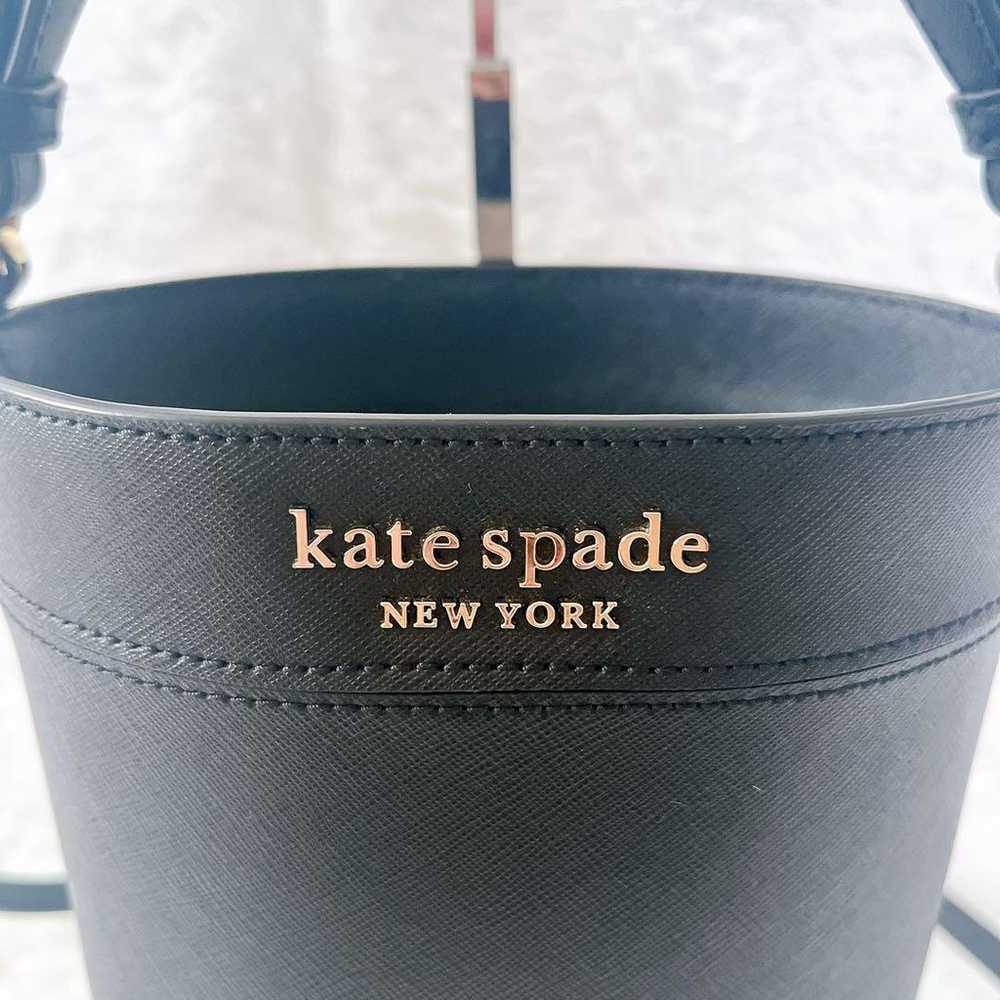 Kate Spade Small Bucket Bag 2way Black Drawstring - image 4