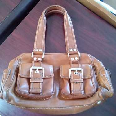 MICHAEL Michael Kors Carmel Satchel Leather Mediu… - image 1