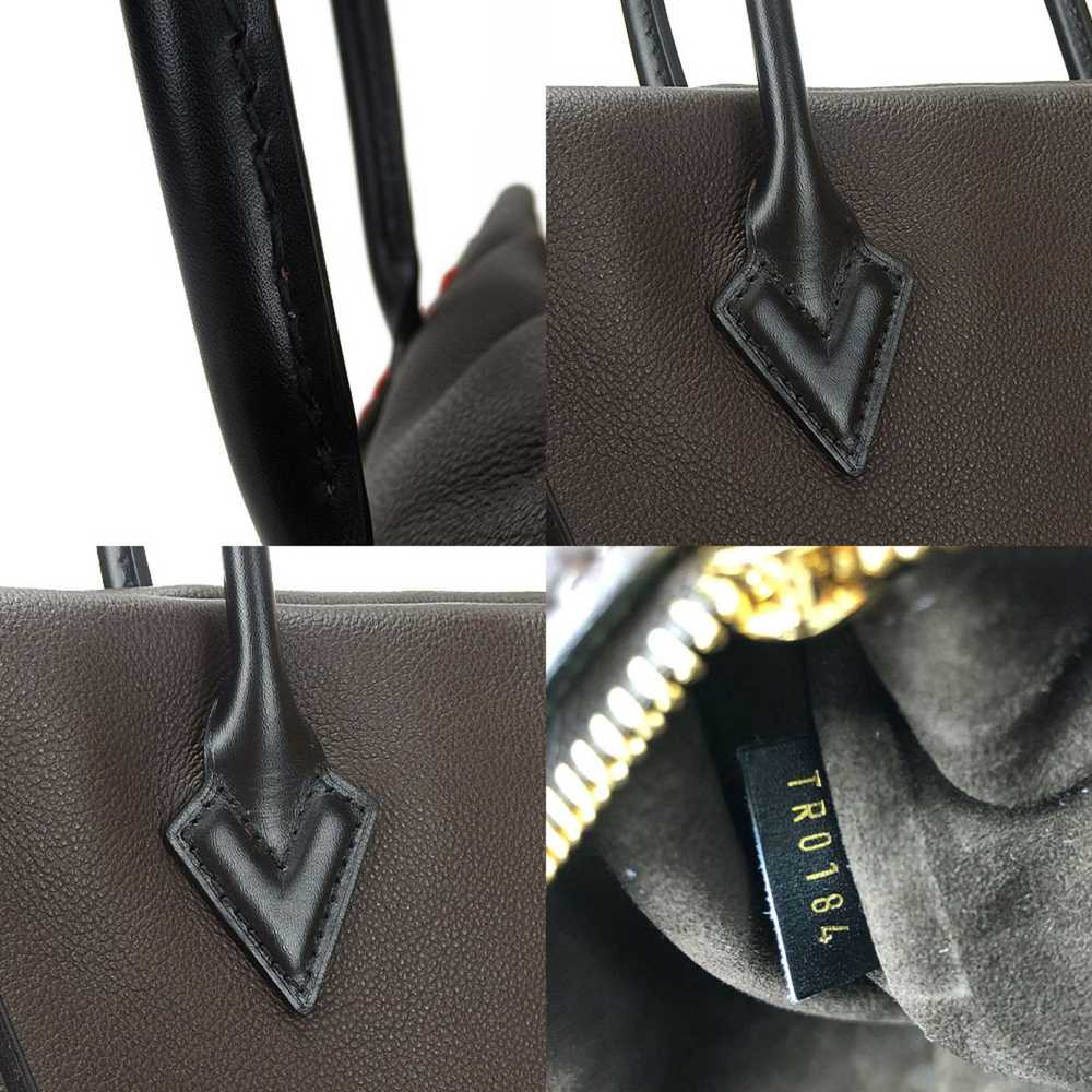 Louis Vuitton Tote W Brown Leather Tote Bag (Pre-… - image 6