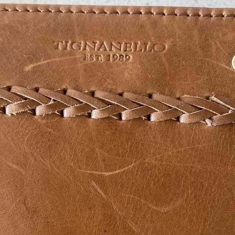 Tignanello Vintage Women’s Leather Camel/Brown St… - image 11