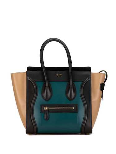 Céline Pre-Owned 2015 Micro Tricolor Luggage Tote 