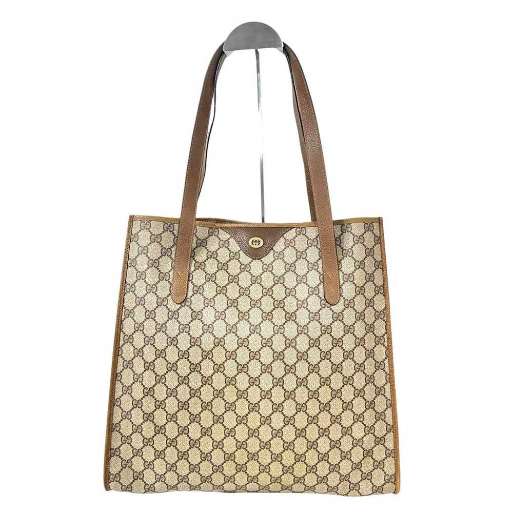 Gucci Old Gucci tote bag vintage PVC brown - image 1