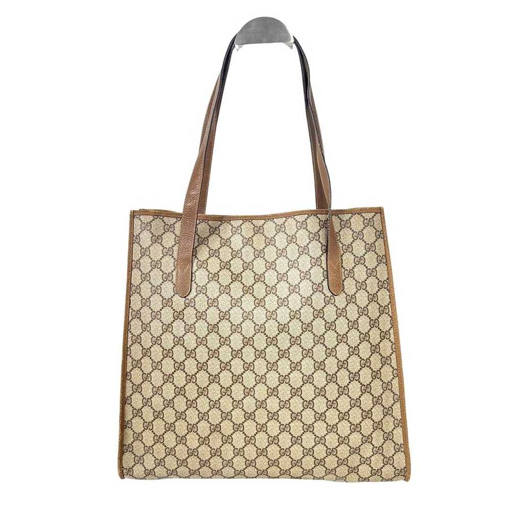 Gucci Old Gucci tote bag vintage PVC brown - image 2