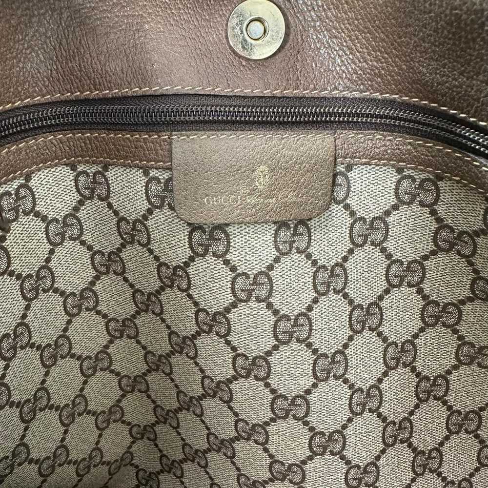 Gucci Old Gucci tote bag vintage PVC brown - image 7