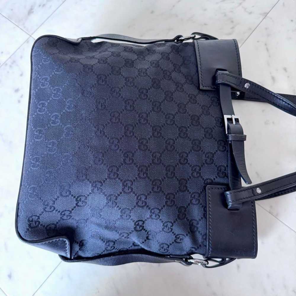 【Excellent Condition】GUCCI Tote Bag with GG Patte… - image 10