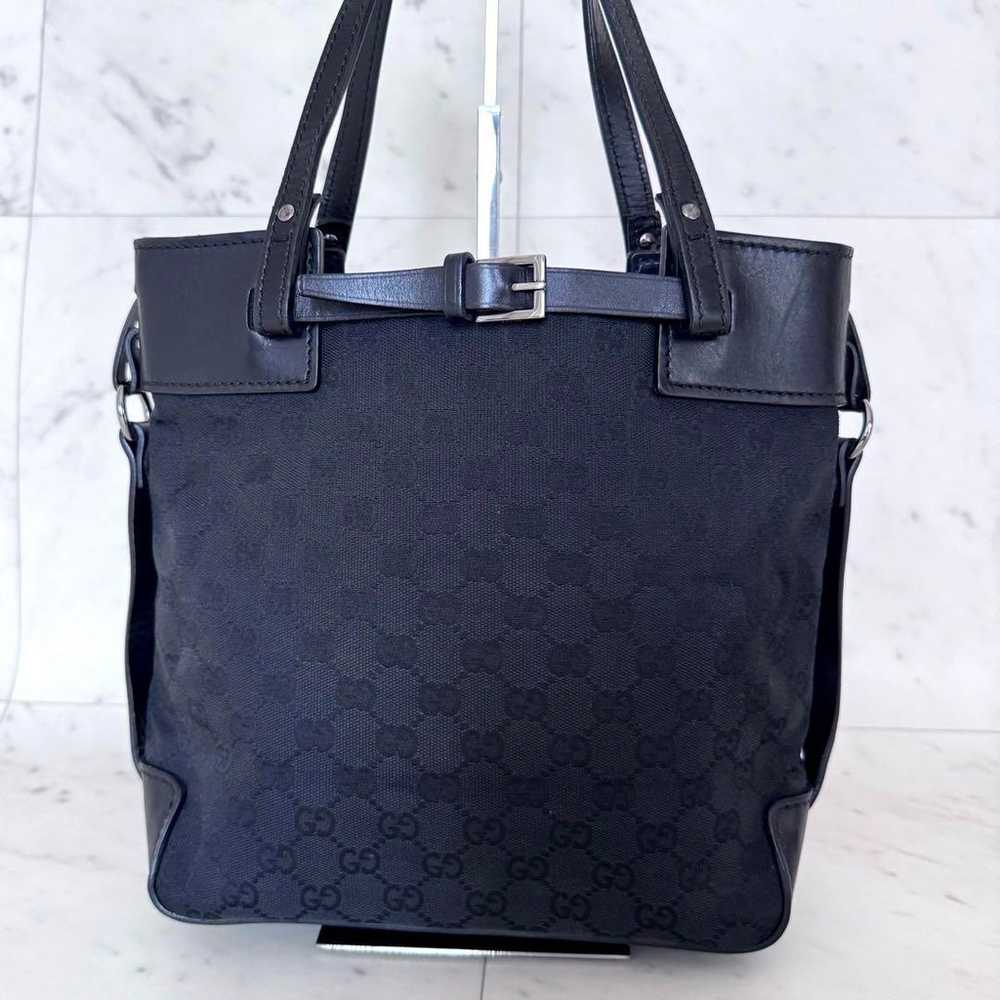 【Excellent Condition】GUCCI Tote Bag with GG Patte… - image 3