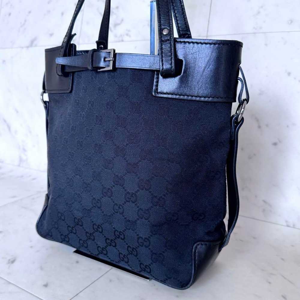 【Excellent Condition】GUCCI Tote Bag with GG Patte… - image 4