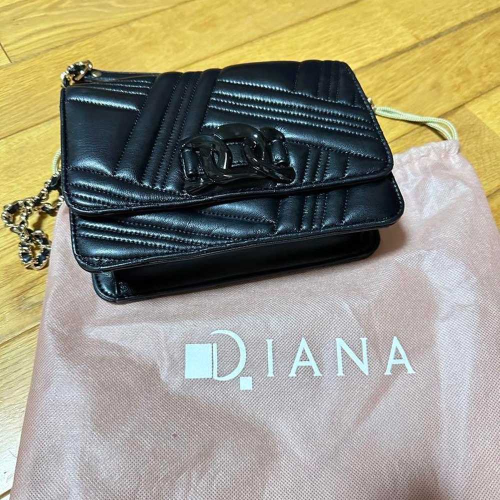 DIANA Shoulder Bag Black Quilting - image 1