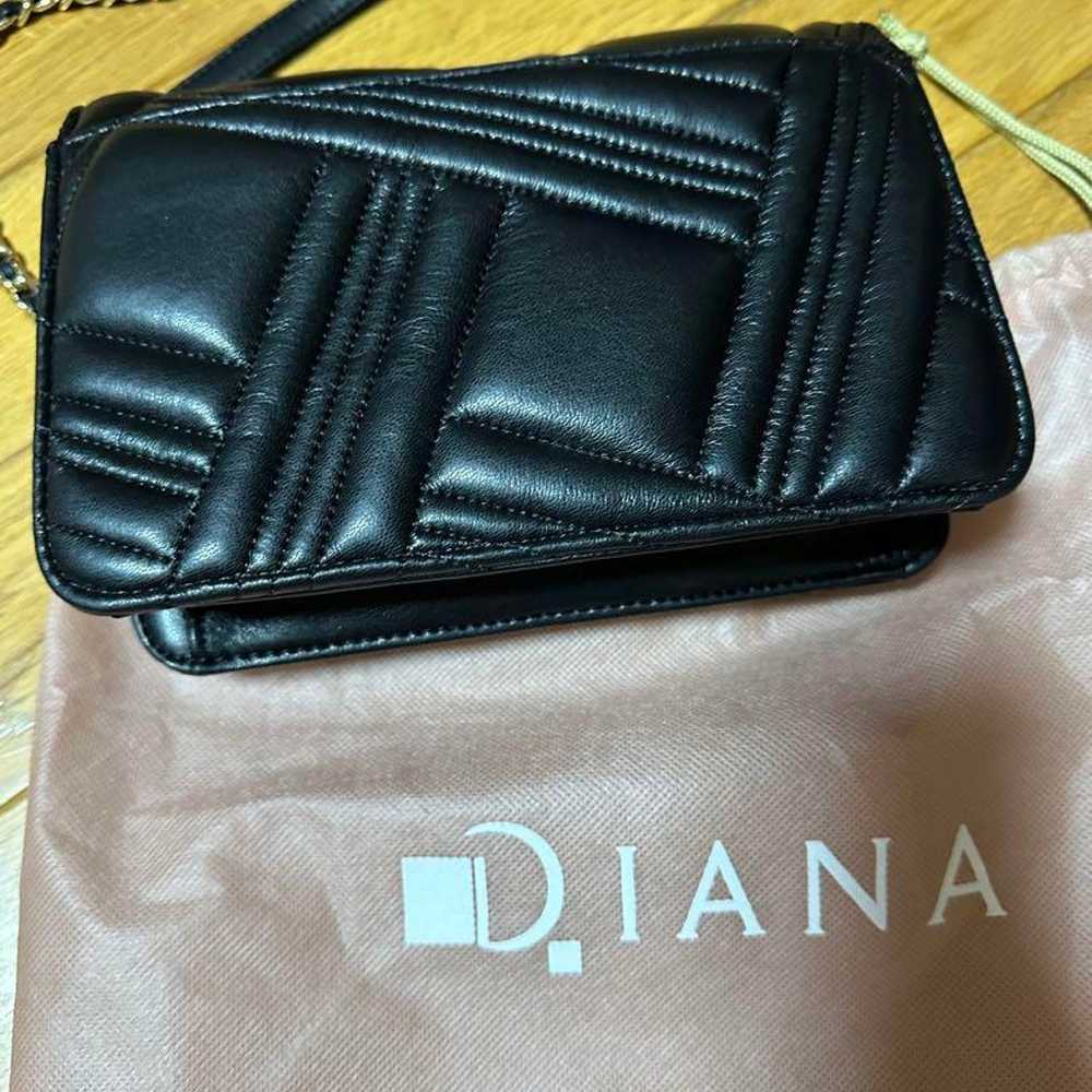 DIANA Shoulder Bag Black Quilting - image 2