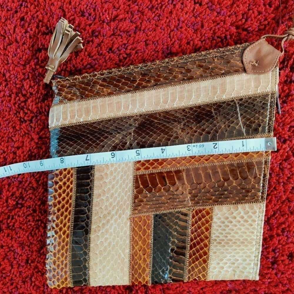 Palizzio Vintage Snakeskin Purse - image 11