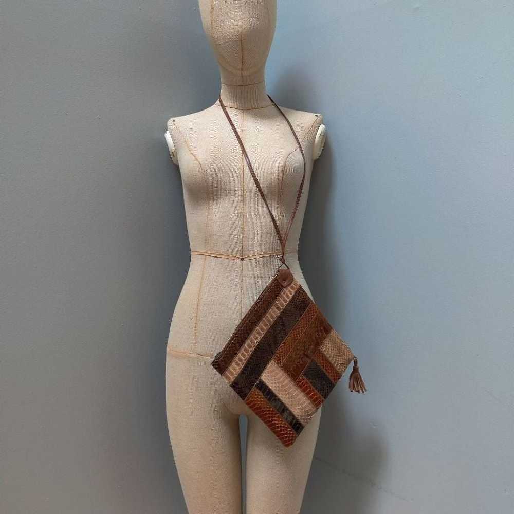 Palizzio Vintage Snakeskin Purse - image 2