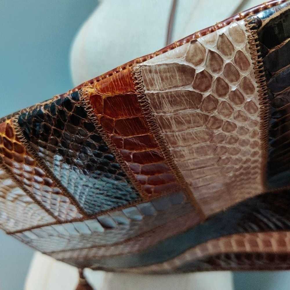 Palizzio Vintage Snakeskin Purse - image 3