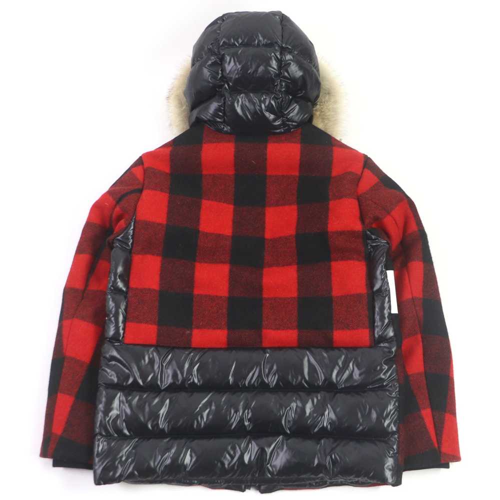 MONCLER Down jacket wool Red black STECKNADEL HOR… - image 4