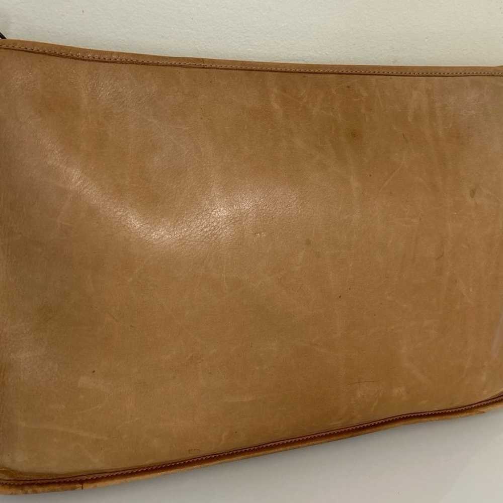 Coach Vintage 1970 Talon Leather Zipper Clutch Bag - image 1