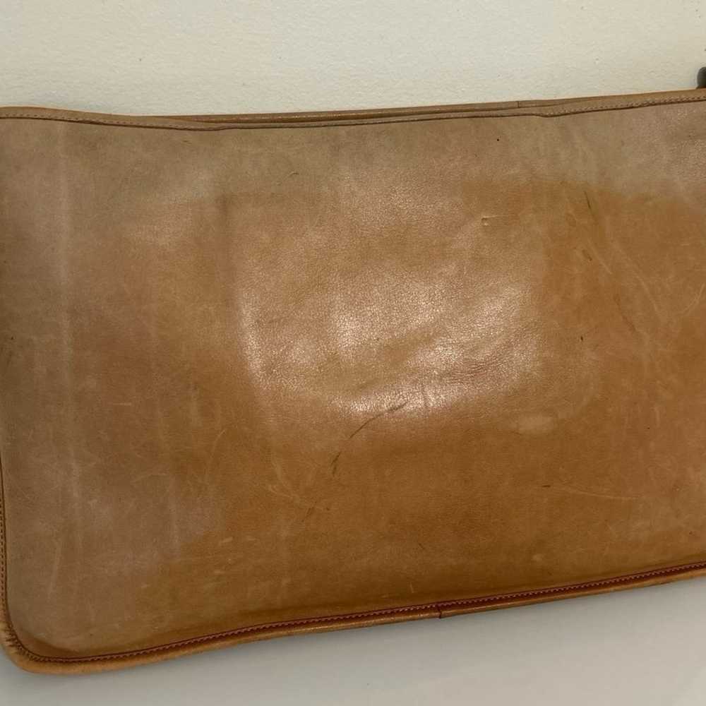 Coach Vintage 1970 Talon Leather Zipper Clutch Bag - image 3