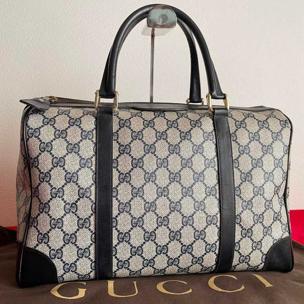 Popular Gucci GG PVC leather handbag mini Boston … - image 2