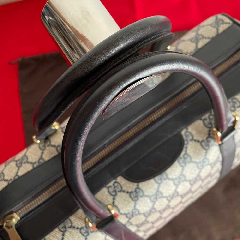 Popular Gucci GG PVC leather handbag mini Boston … - image 3