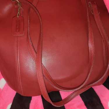 VINTAGE COACH BAG PURSE **RED** 9998 HARD TO FIND 