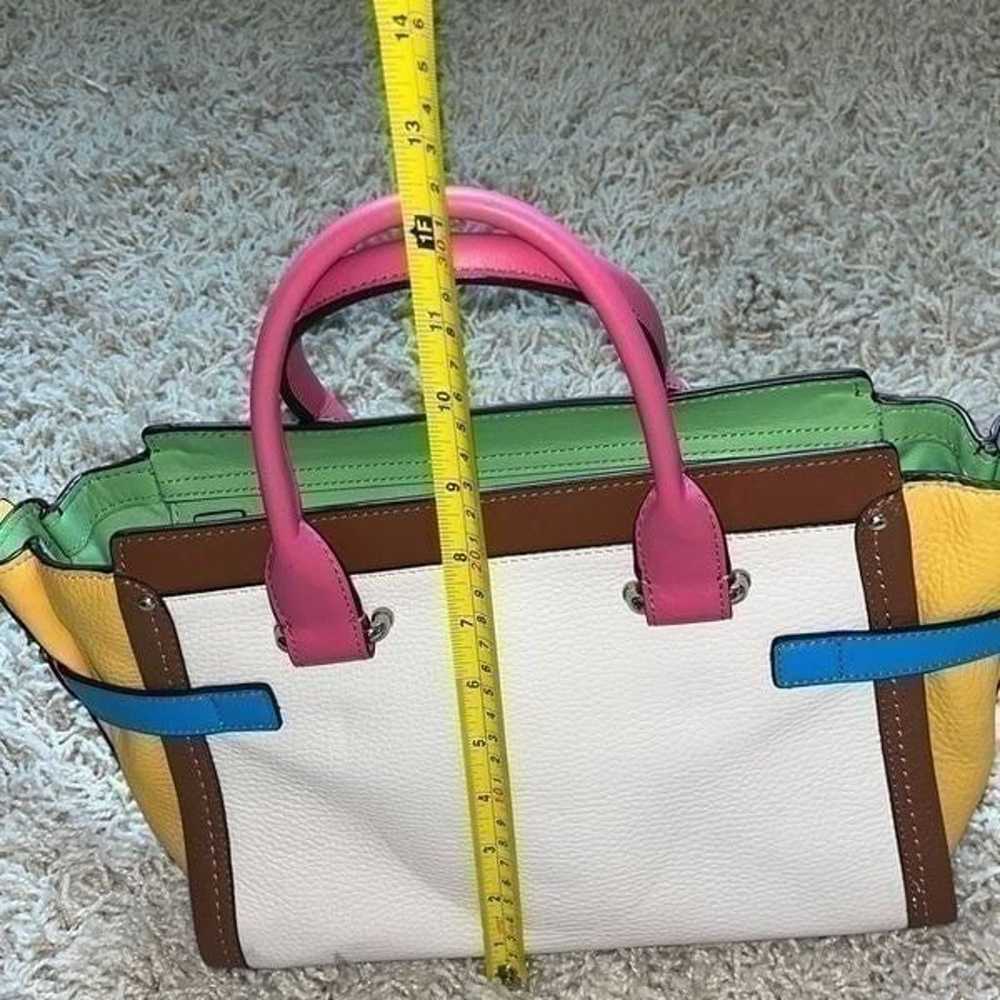 Coach 37693 Swagger 21 Carryall Rainbow Colorbloc… - image 6