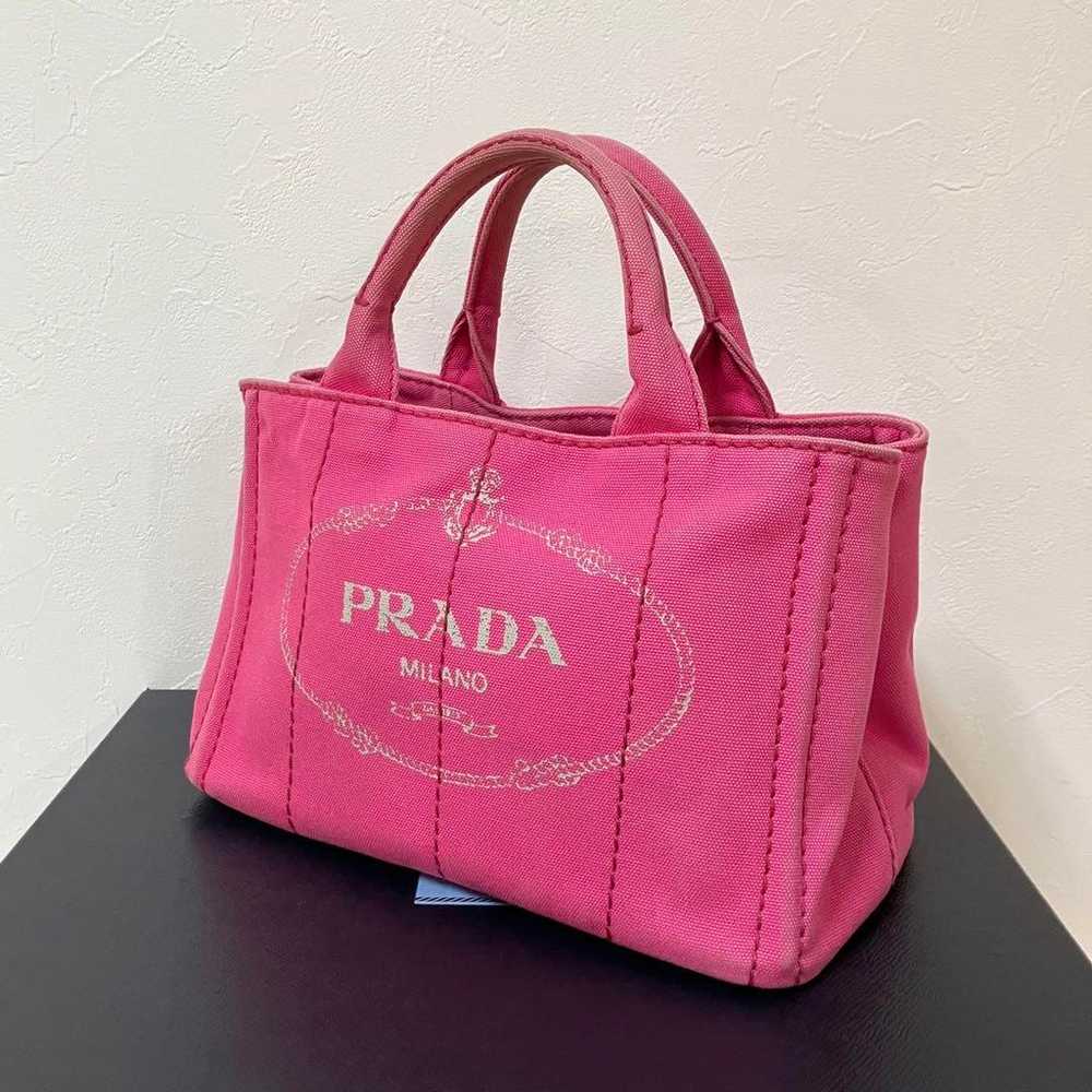 PRADA Mini Canapa 2WAY Handbag Domestic Genuine P… - image 2