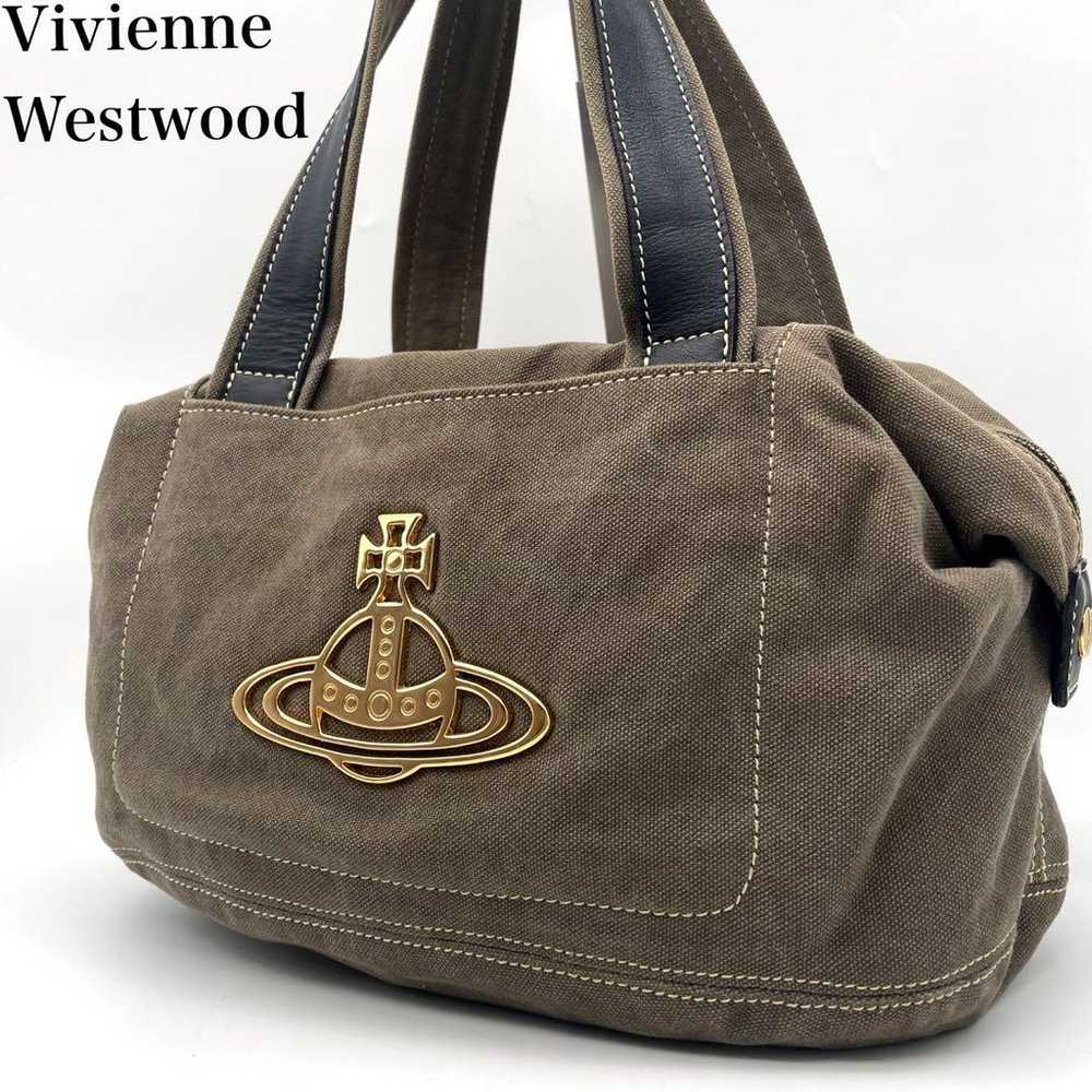 【Hard to find】Vivienne Westwood tote bag Orb canv… - image 1