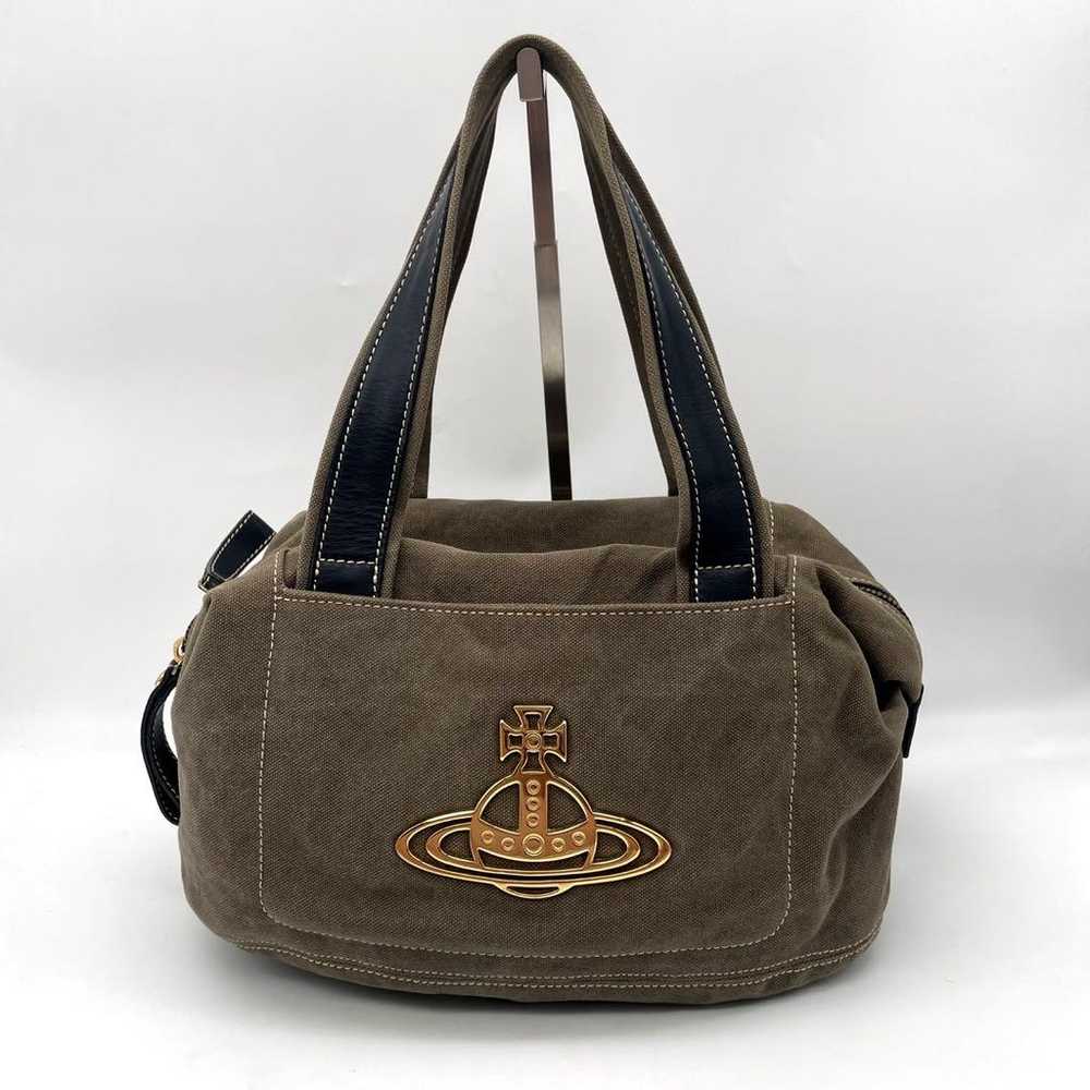 【Hard to find】Vivienne Westwood tote bag Orb canv… - image 2