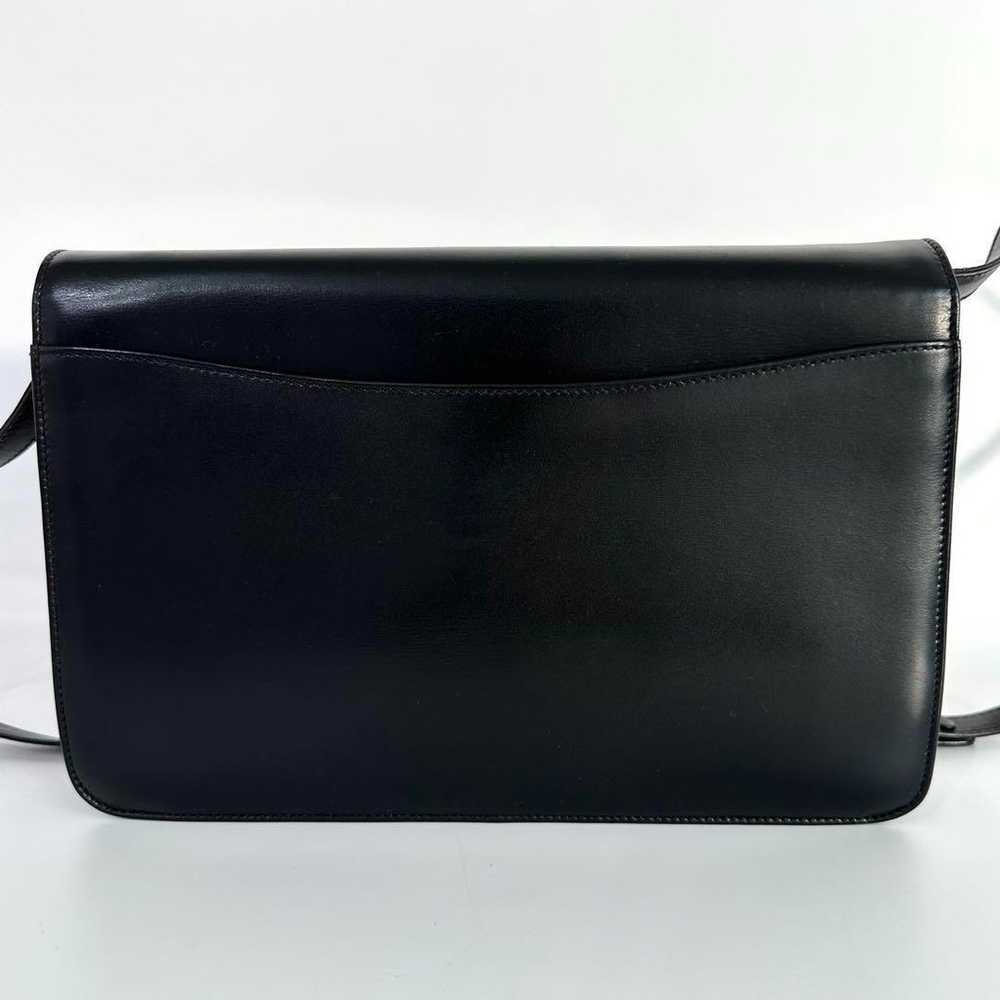 GUCCI Shoulder Bag Turn Lock Black Leather Vintage - image 4