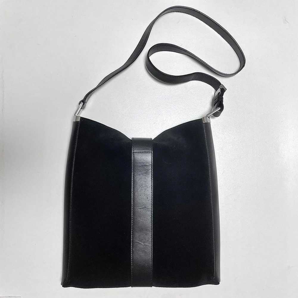 GUCCI suede and real leather shoulder bag. - image 2